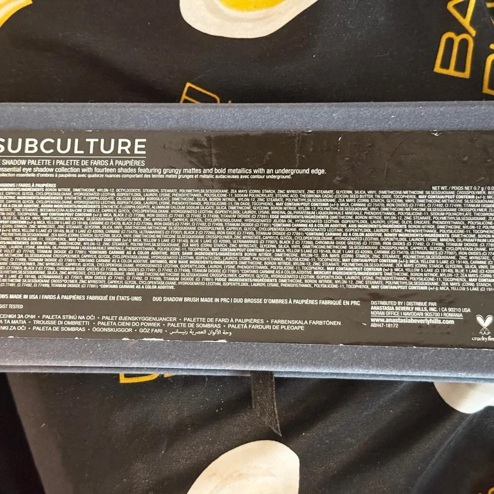 Anastasia Beverly Hills Subculture Eyeshadow Palette light use discontinued